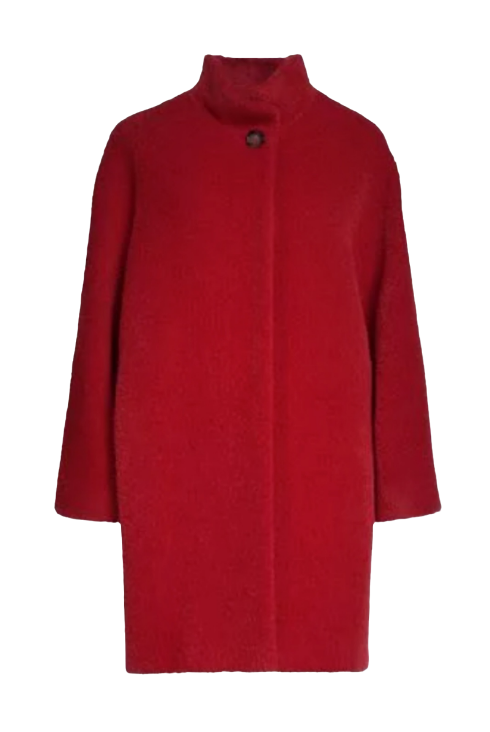 Cappotto over lana e cashmere Cinzia Rocca Dedica con collo alto 1 bottone